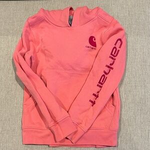 Carhartt Coral Hoodie with Sleeve Logo